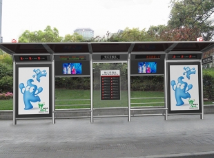 上海不锈钢只能公交候车亭
