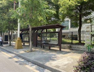 贵州怀化公交站台生产安装